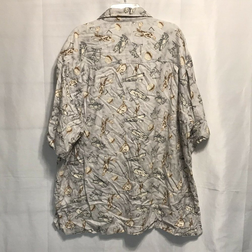 Trader Bay Golf` Collared Button Up Shirt ~ Sz L - image 5
